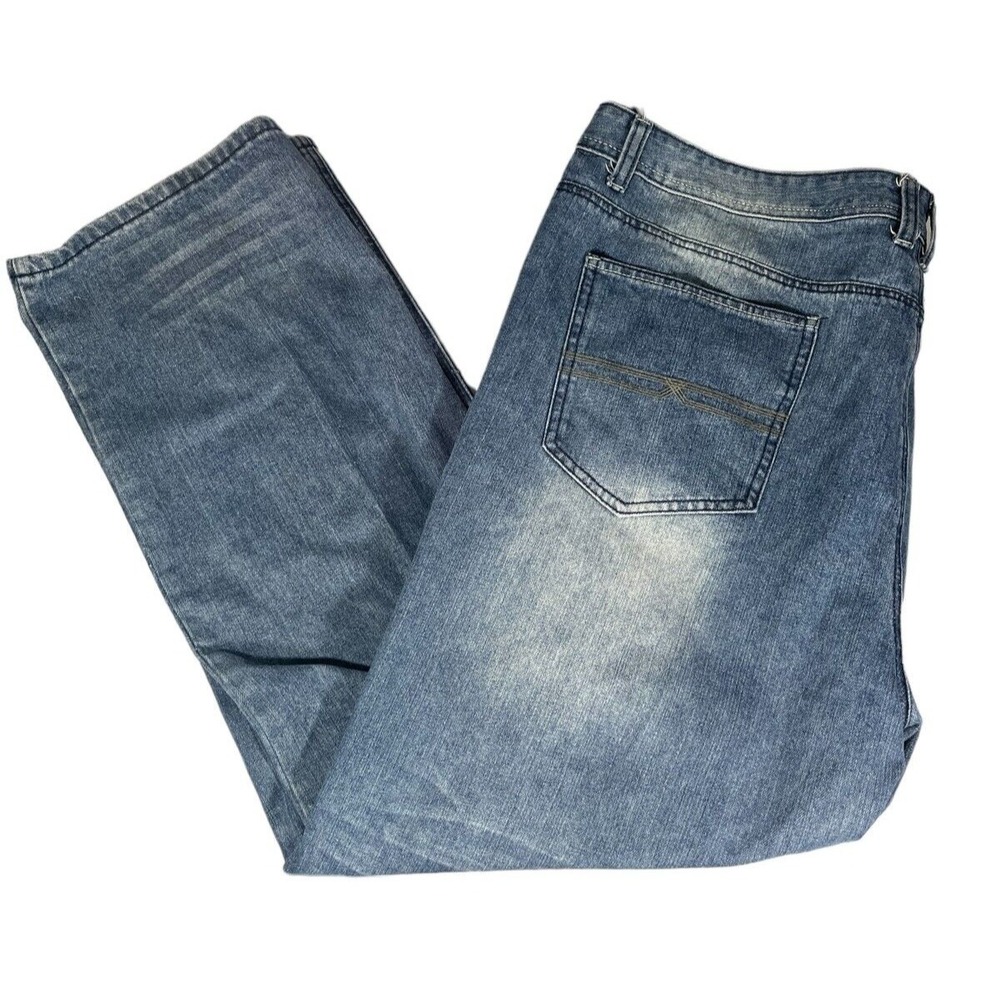 Blue Stitch Men's‎ Relaxed Straight Denim Jeans 48x32